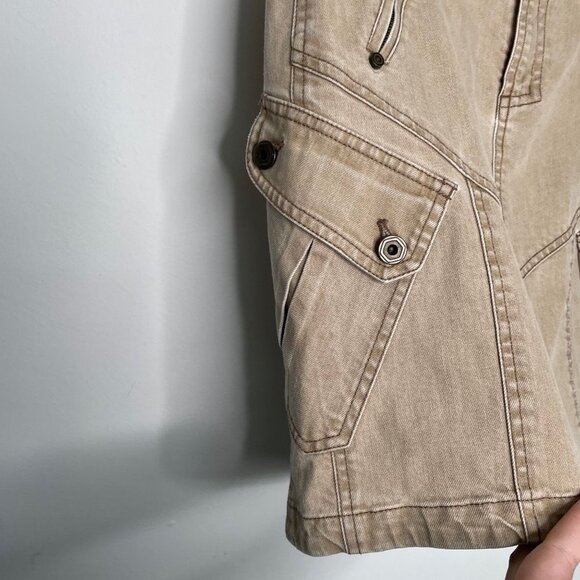 Peruvian Connection Khaki Skirt‎ Size 2 School Girl Secretary Academia Cargo - Picture 3 of 6